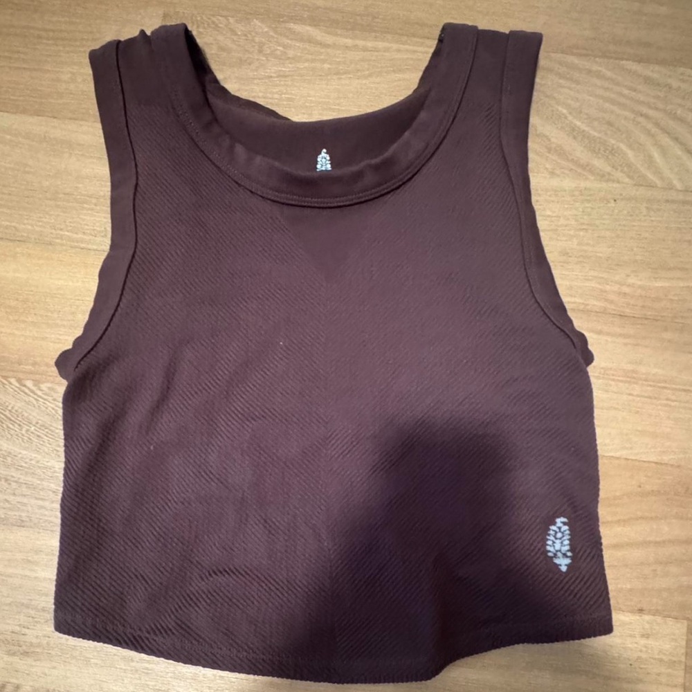 FP Movement by Free People Brown Crop Top